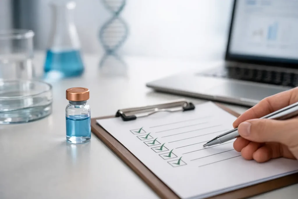 GHK-Cu Analytical Certificate Download Checklist GHK-Cu Analytical Certificate Download Checklist